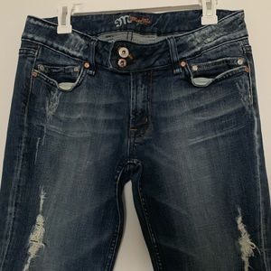 Miss Me Jean Dark Highland Distressed
